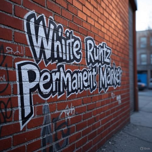 White Runtz Permanent Marker Photo Fem