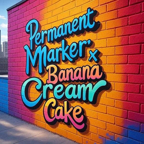 Permanent Marker x Banana Cream Cake Photo Fem