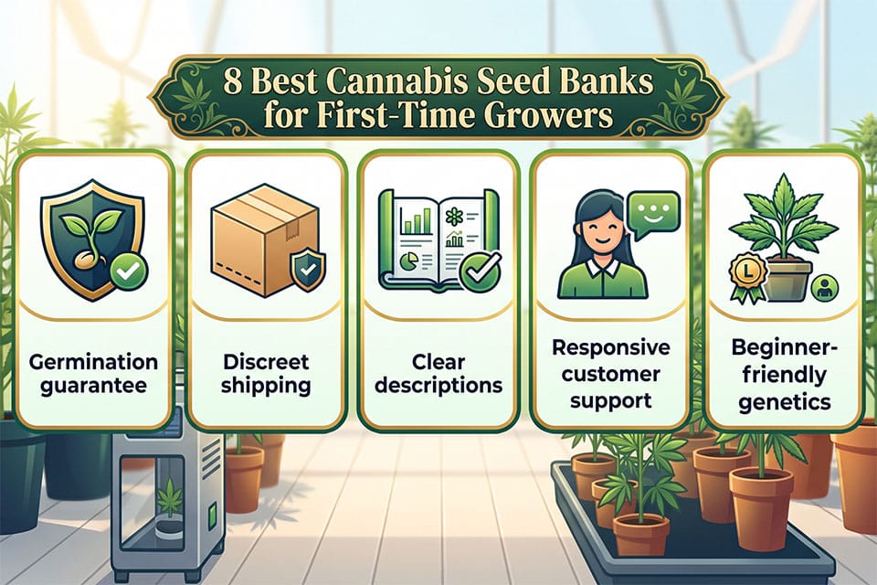 8 Best Cannabis Seed Banks for First-Time Growers
