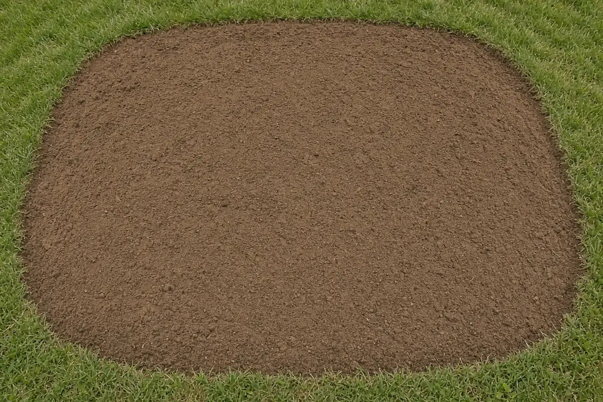 Bare soil prepared for sowing seed