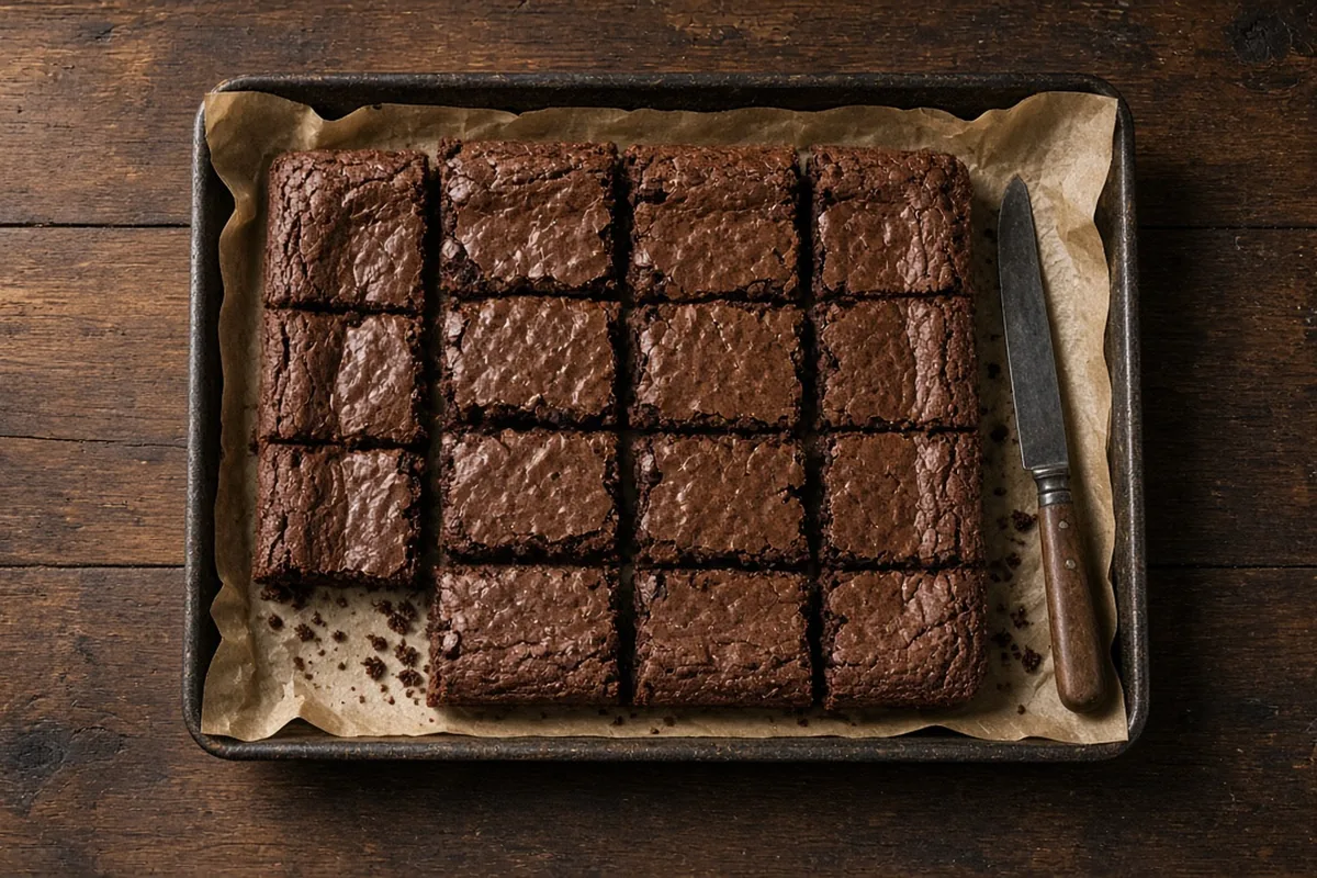 Cannabis brownies cut into squares