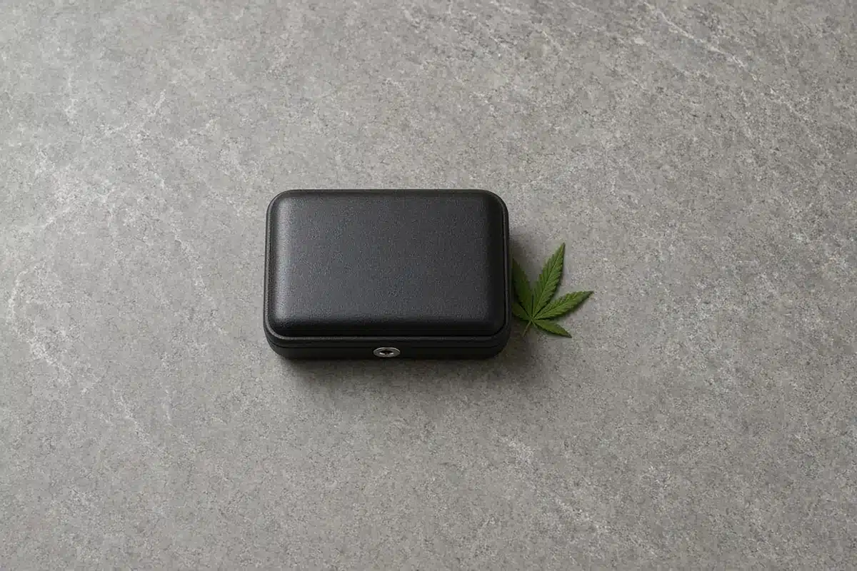 Child safe locked container for cannabis
