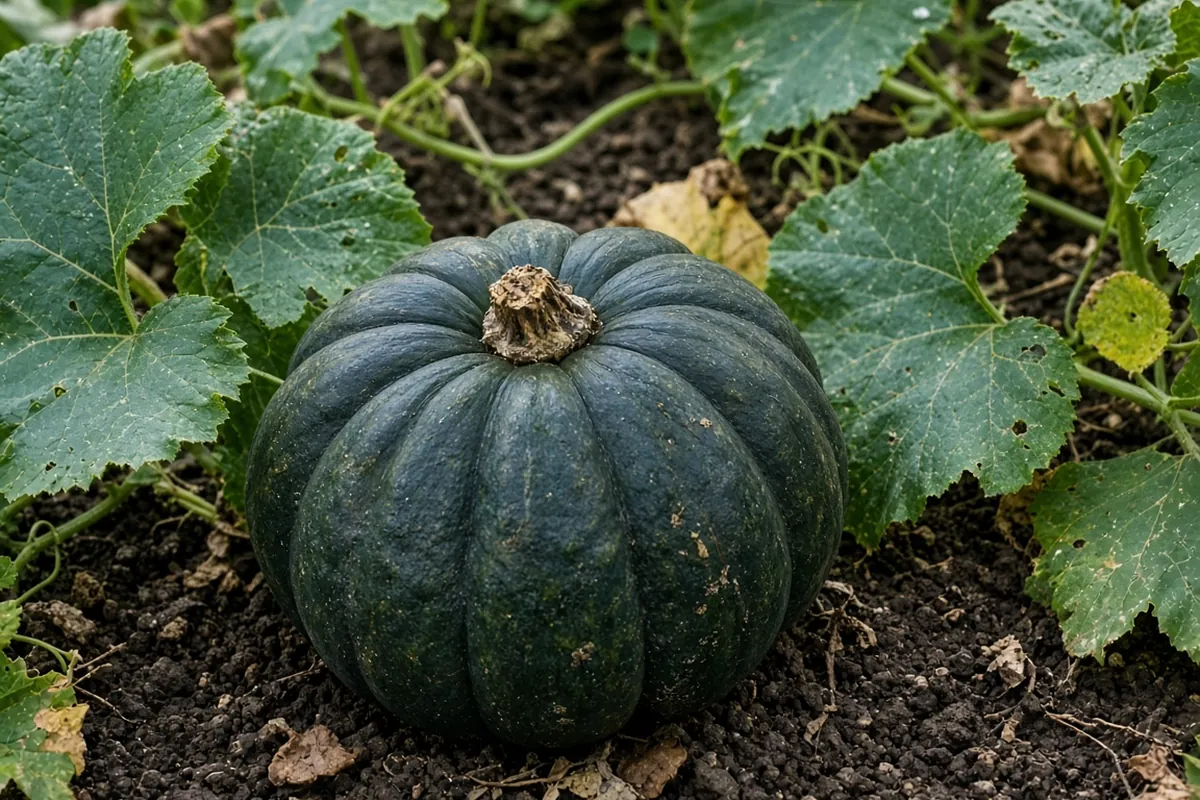Close view of a dull acorn squash rind