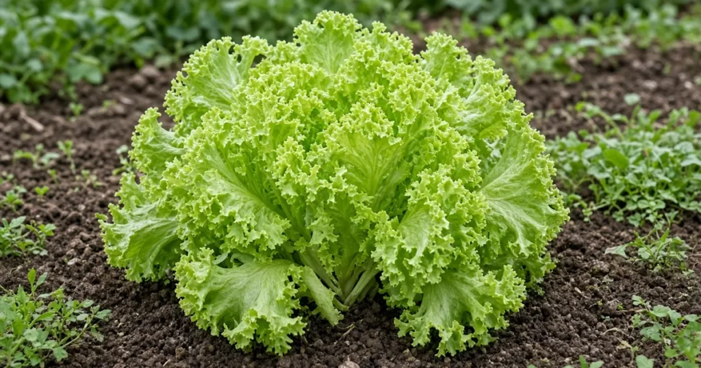 Curly endive with fringed leaves