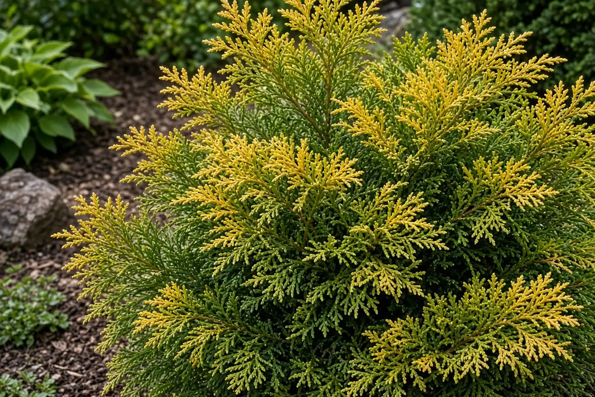 False cypress with flat foliage sprays