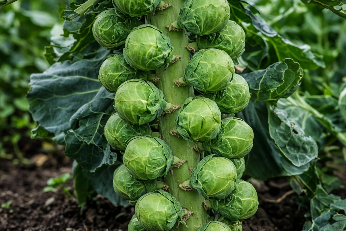 Firm sprouts along a stalk