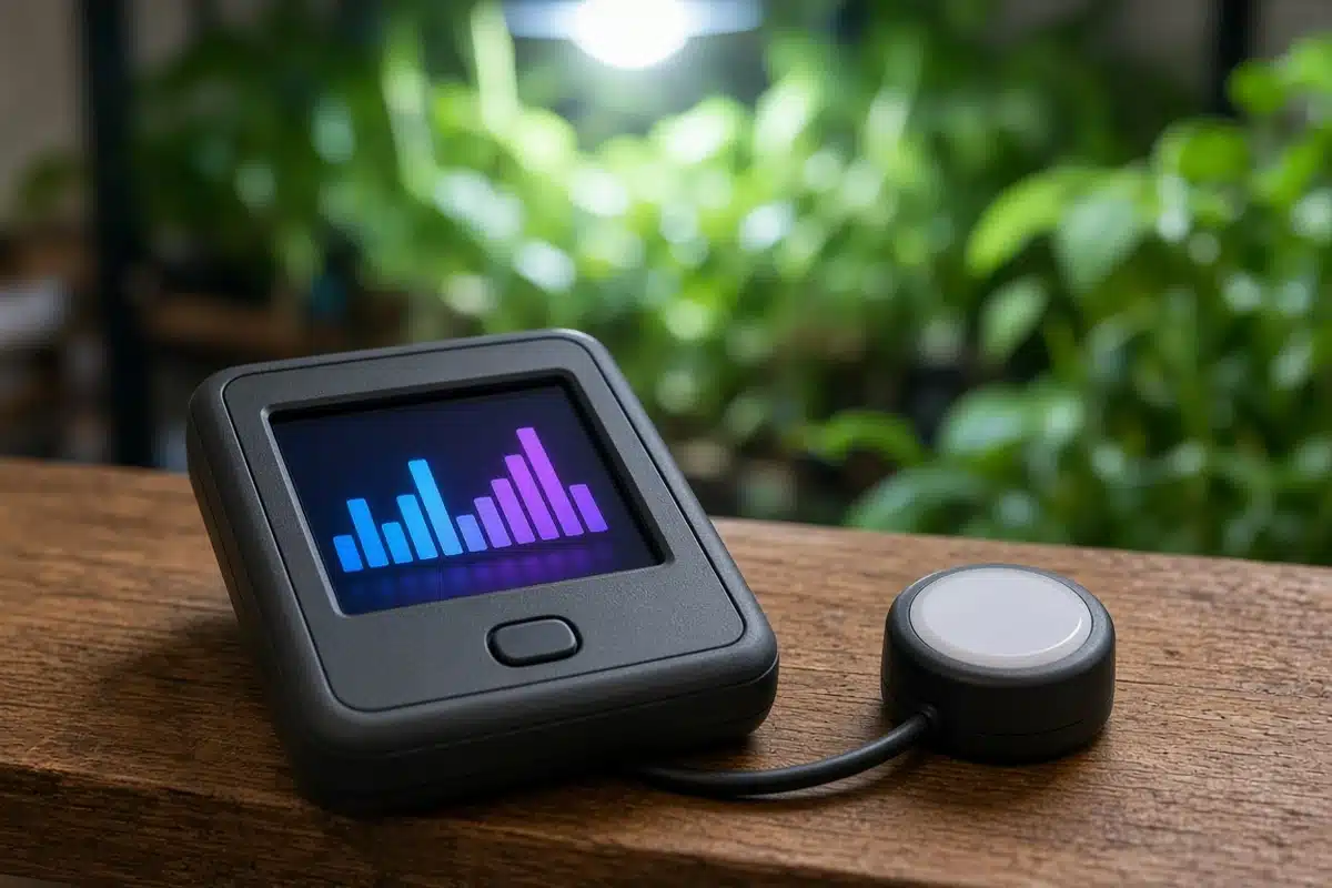 Handheld PAR meter display