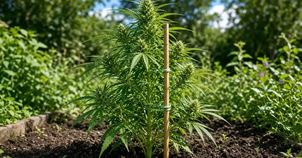 kindseed blog staking cannabis plants featured 1200x630 1