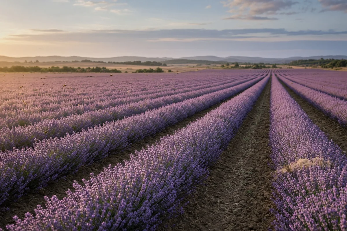 Lavender field in bloom