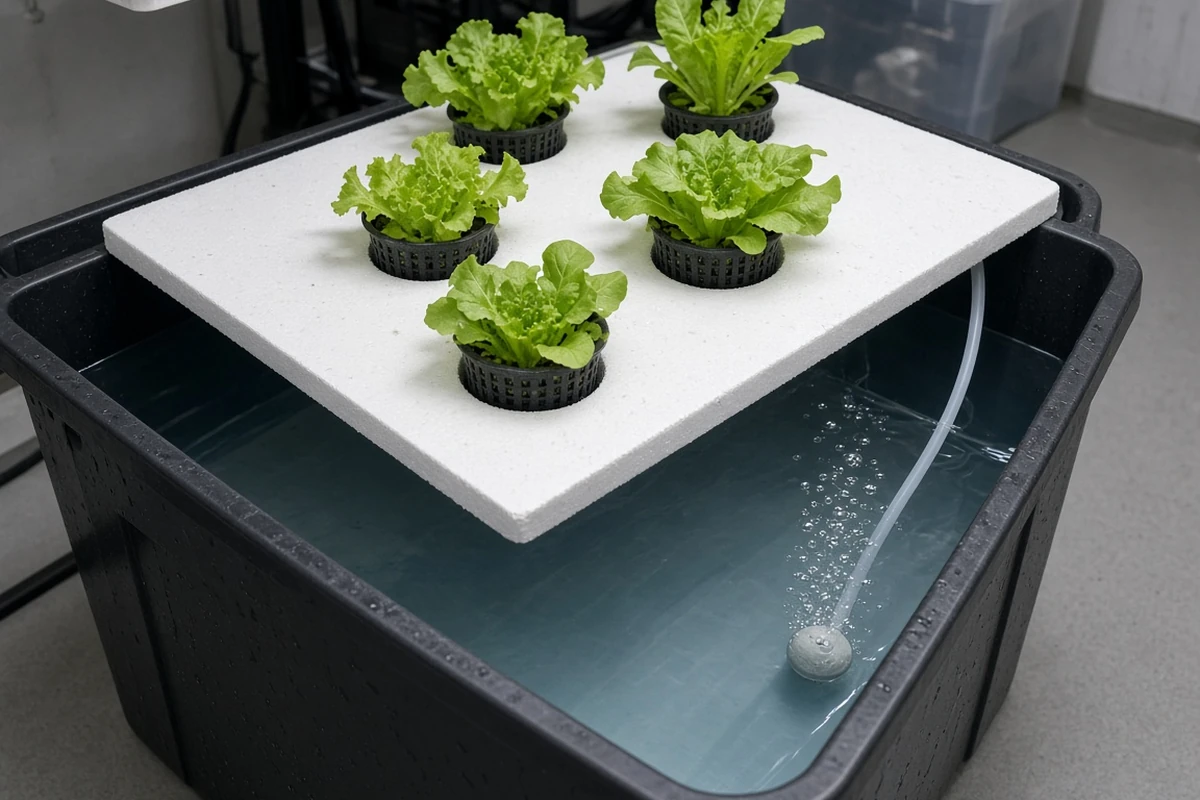 Refilled hydroponic tote with fresh solution