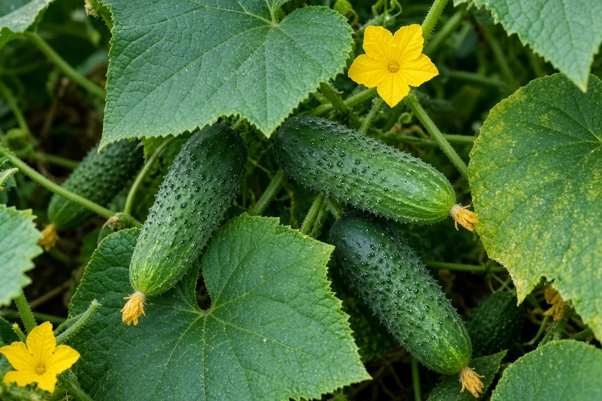 Small bumpy pickling cucumbers