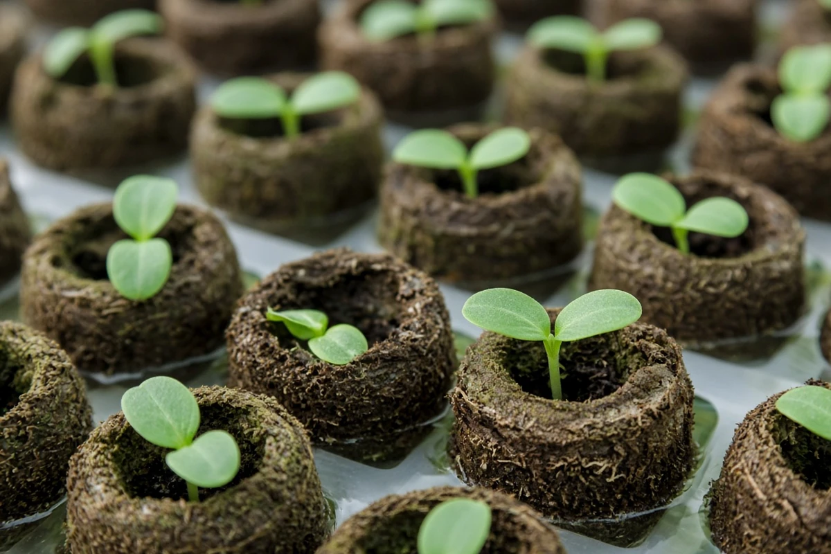 Sprouting seedlings in pods